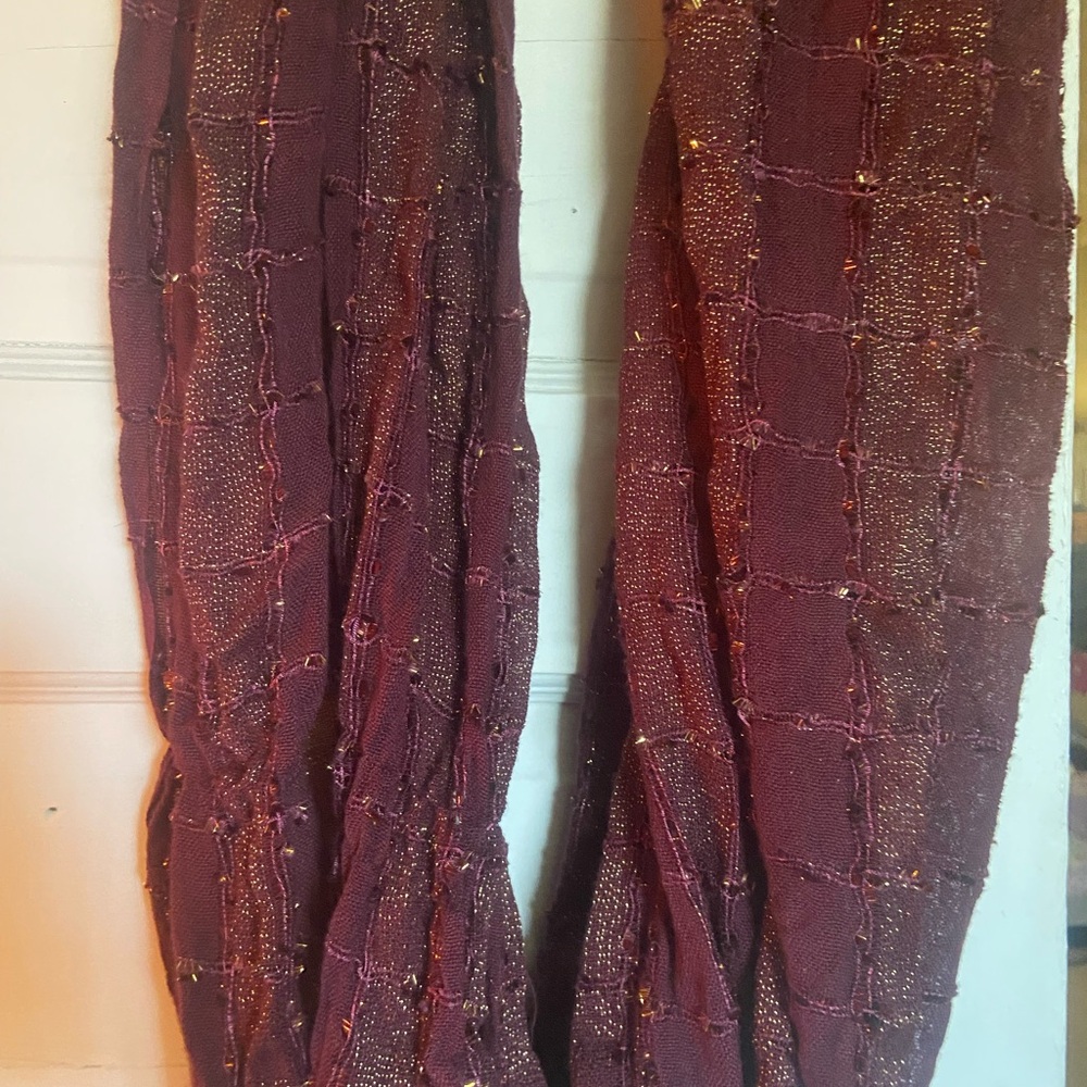 Elegant Burgundy Scarf